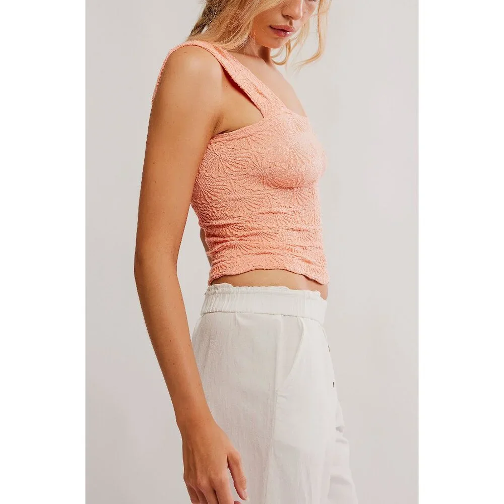 FREE PEOPLE Love Letter Cami / Spring Melon - Picture 3 of 5